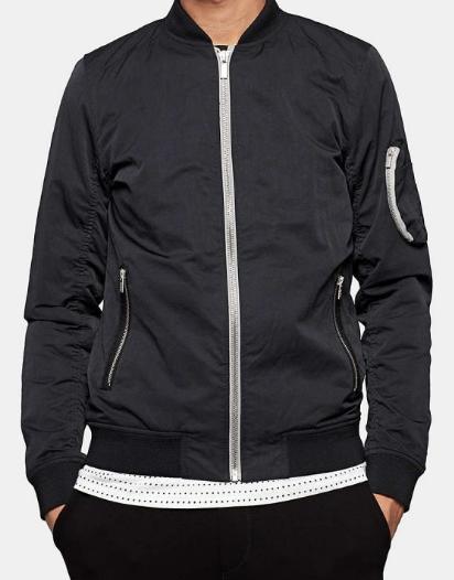 RQRD Required bomber jack jas zwart maat M - nieuw -, Kleding | Heren, Jassen | Zomer, Nieuw, Maat 48/50 (M), Zwart, Ophalen of Verzenden
