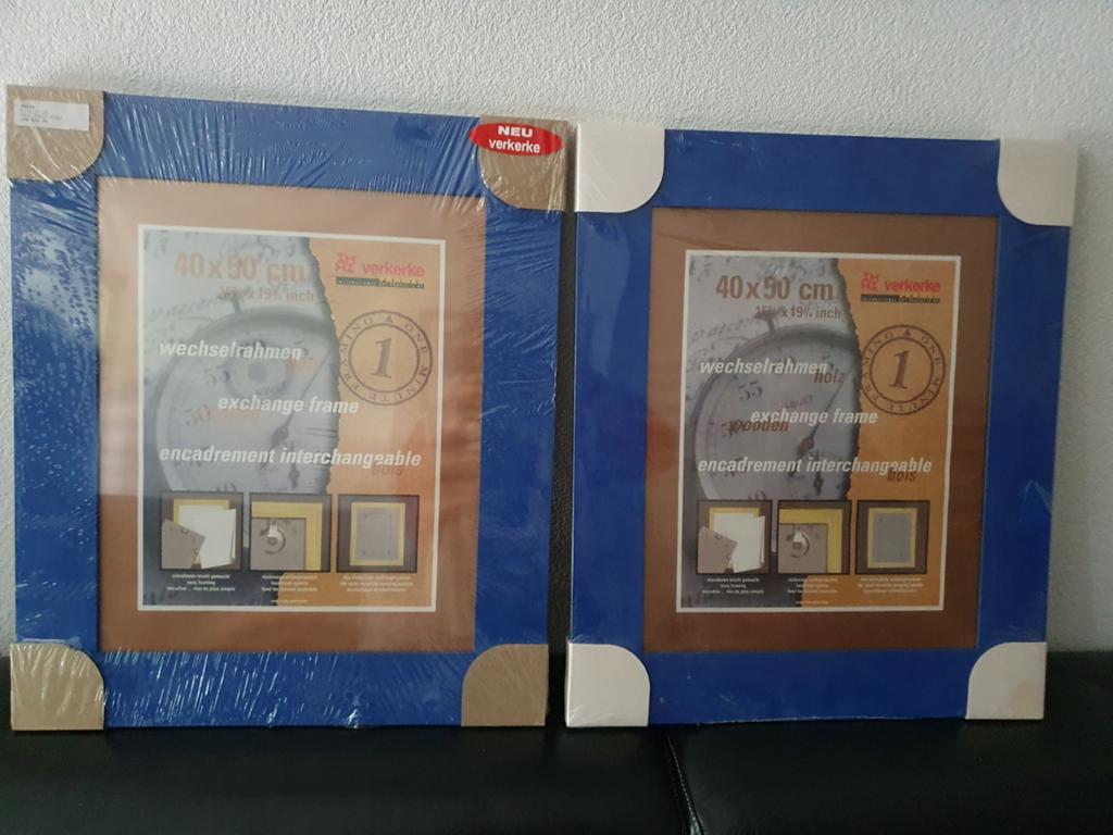 2 Verkerke wissellijsten 40x50 cm, nieuw en onbeschadigd, 50 tot 75 cm, Nieuw, Ophalen of Verzenden, 50 tot 75 cm