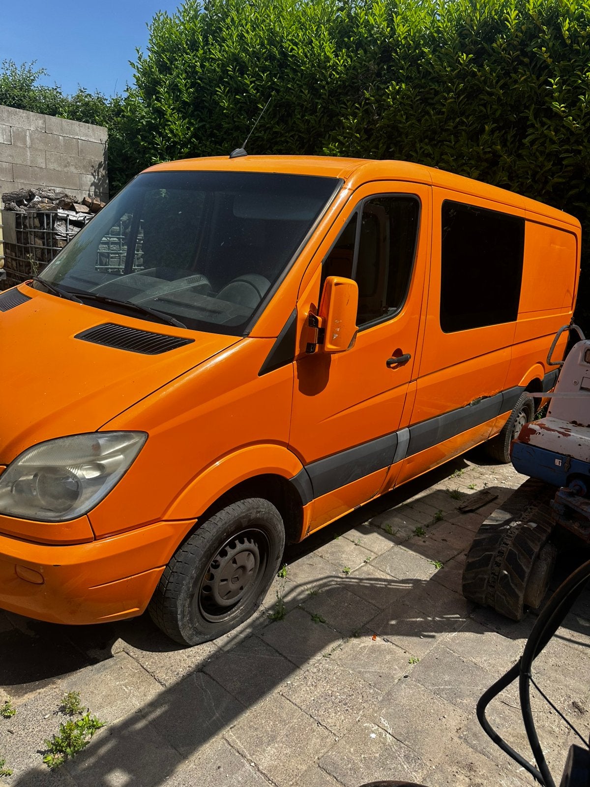 Mercedes-Benz Sprinter 3.0 CDI 318 DC AUT 2008, Auto's, Bestelauto's, Zwart, Overige kleuren, 2000 kg, 7 stoelen