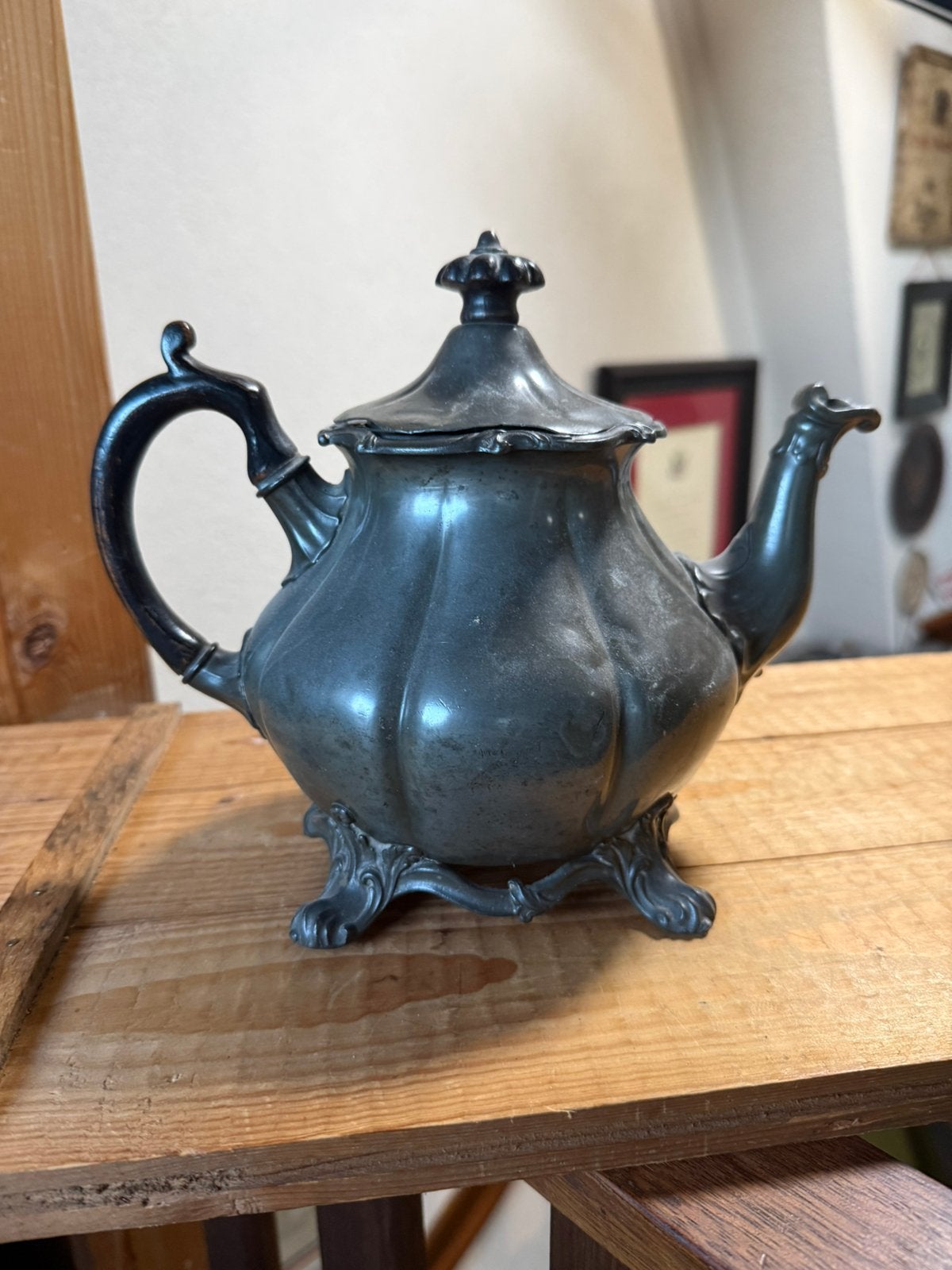 Antiek tin thee kan, Antiek en Kunst, Ophalen of Verzenden