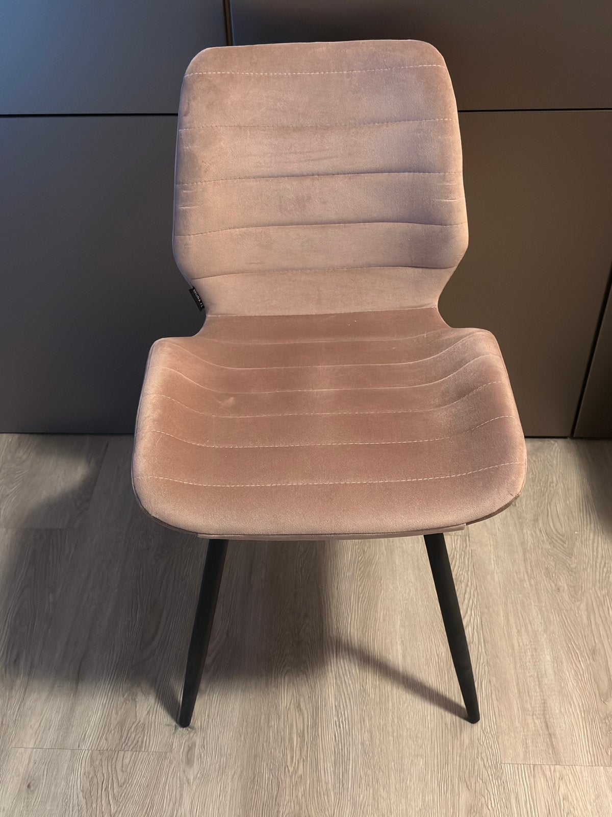 3x Bronx 71 eetkamerstoelen - Roze velours, Huis en Inrichting, Stoelen, Ophalen, Overige kleuren, Drie, Zo goed als nieuw