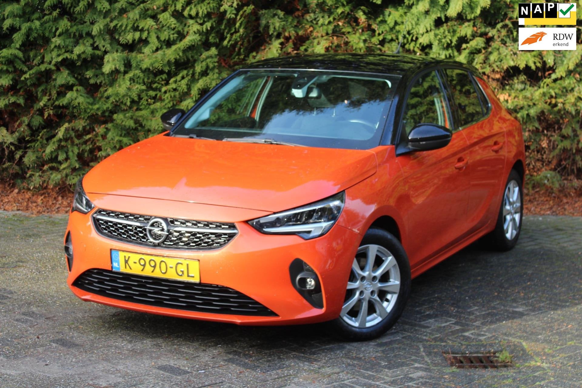 Opel Corsa 1.2 Elegance 100PK Automaat | Airco | Lichtmetale, Auto's, 101 pk, Gebruikt, Leder en Stof, Origineel Nederlands