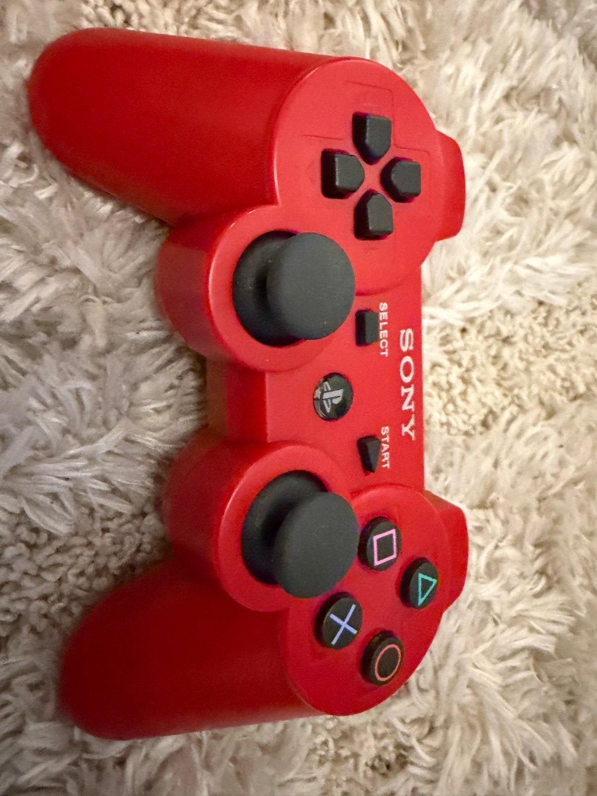 Rode Sony PlayStation 3 Controller - Draadloos, Gebruikt, PlayStation 3, Ophalen of Verzenden, Controller