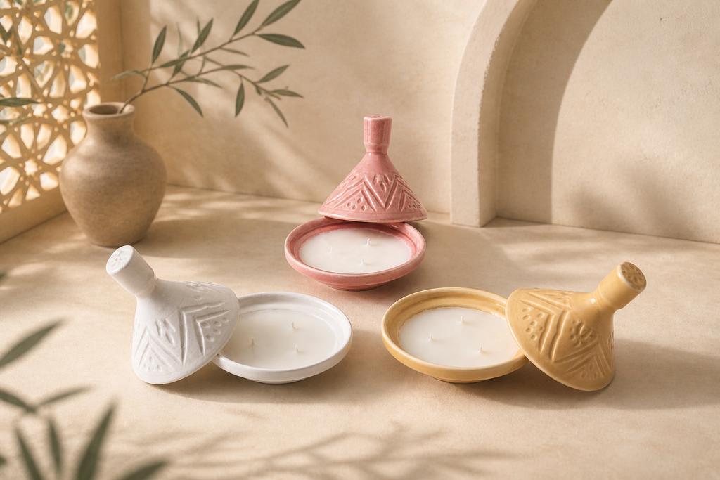 Tajine kaarsen, Ophalen of Verzenden, Nieuw, Overige materialen, Minder dan 25 cm