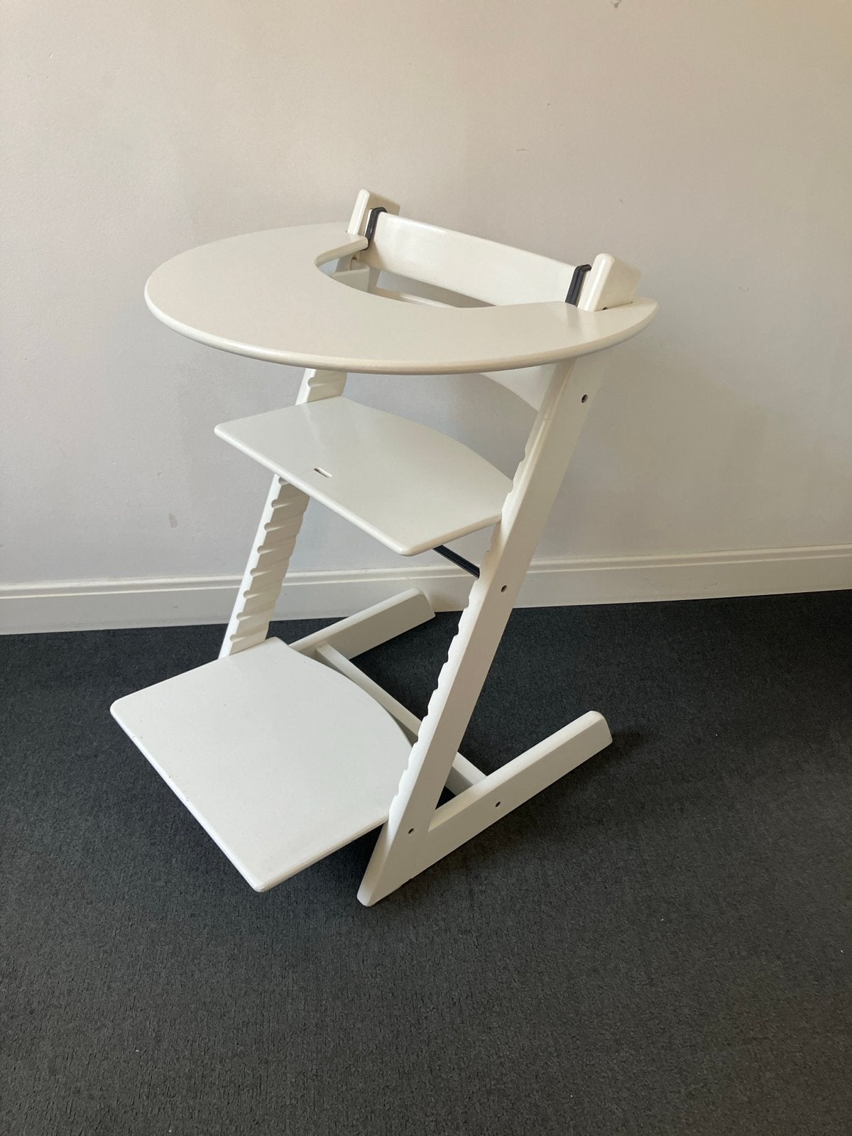 Stokke Tripp Trapp kinderstoel - Wit, Kinderen en Baby's, Ophalen, Gebruikt, Meegroeistoel, Aanschuifbaar