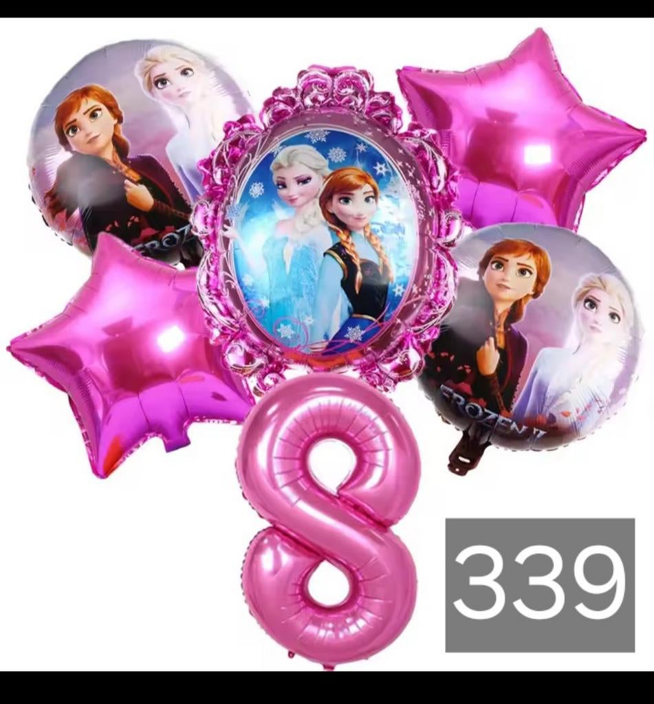 Frozen Elsa Anna Ballonnen Set - Verjaardag Decoratie, Ophalen of Verzenden, Nieuw, Versiering, Verjaardag