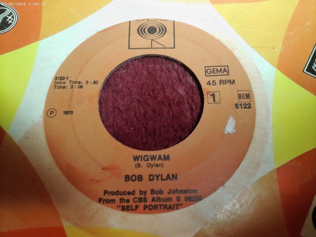 Bob Dylan - Wigwam / Copper kettle, Gebruikt, Originele persing, 7 inch, Ophalen of Verzenden