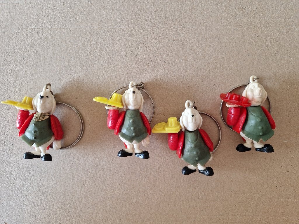 4 varianten butler Joost -  Bommel Tom Poes Marten Toonder, Verzenden, Zo goed als nieuw, Knuffel of Figuurtje