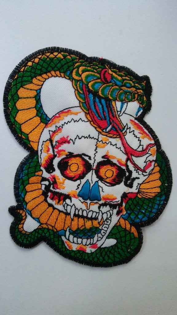 Snake Skull Venom muziek patch groot back, Ophalen of Verzenden, Nieuw