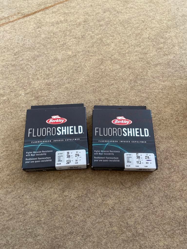 Berkley Fluoroshield Vislijn - 2 rollen (17lb & 20lb), Ophalen of Verzenden, Nieuw, Vislijn