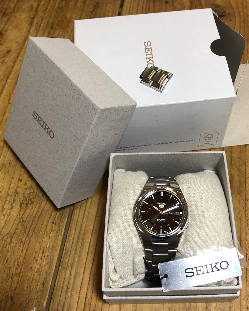 Seiko 5 Automatic (SNK617K1), Staal, Verzenden, Polshorloge, Zo goed als nieuw