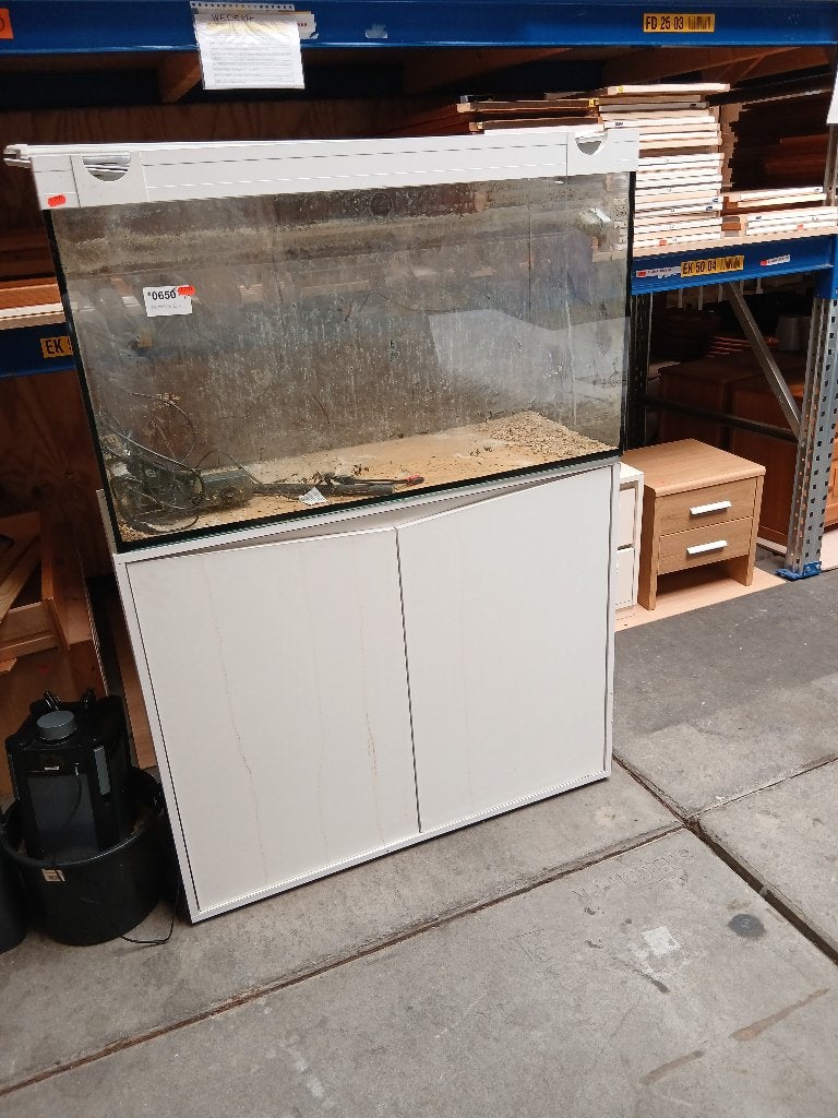 (0650) Aquarium van 100x40x60 cm inclusief onderkastje, Dieren en Toebehoren, Vissen | Aquaria en Toebehoren, Ophalen, Gebruikt
