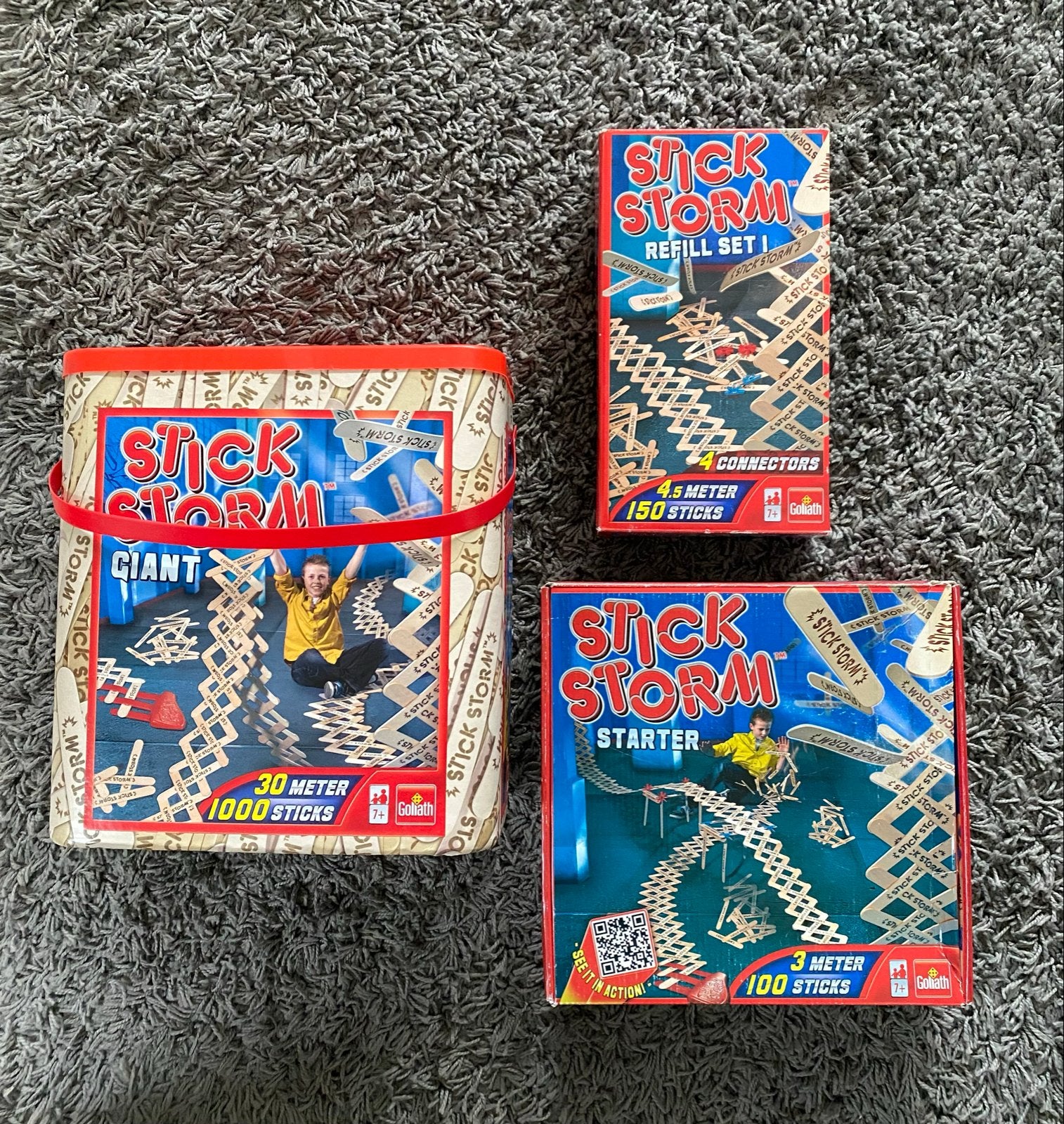 Stick Storm Giant, Starter & Refill Set - Bouwplezier!, Ophalen of Verzenden, Zo goed als nieuw, Knutselen