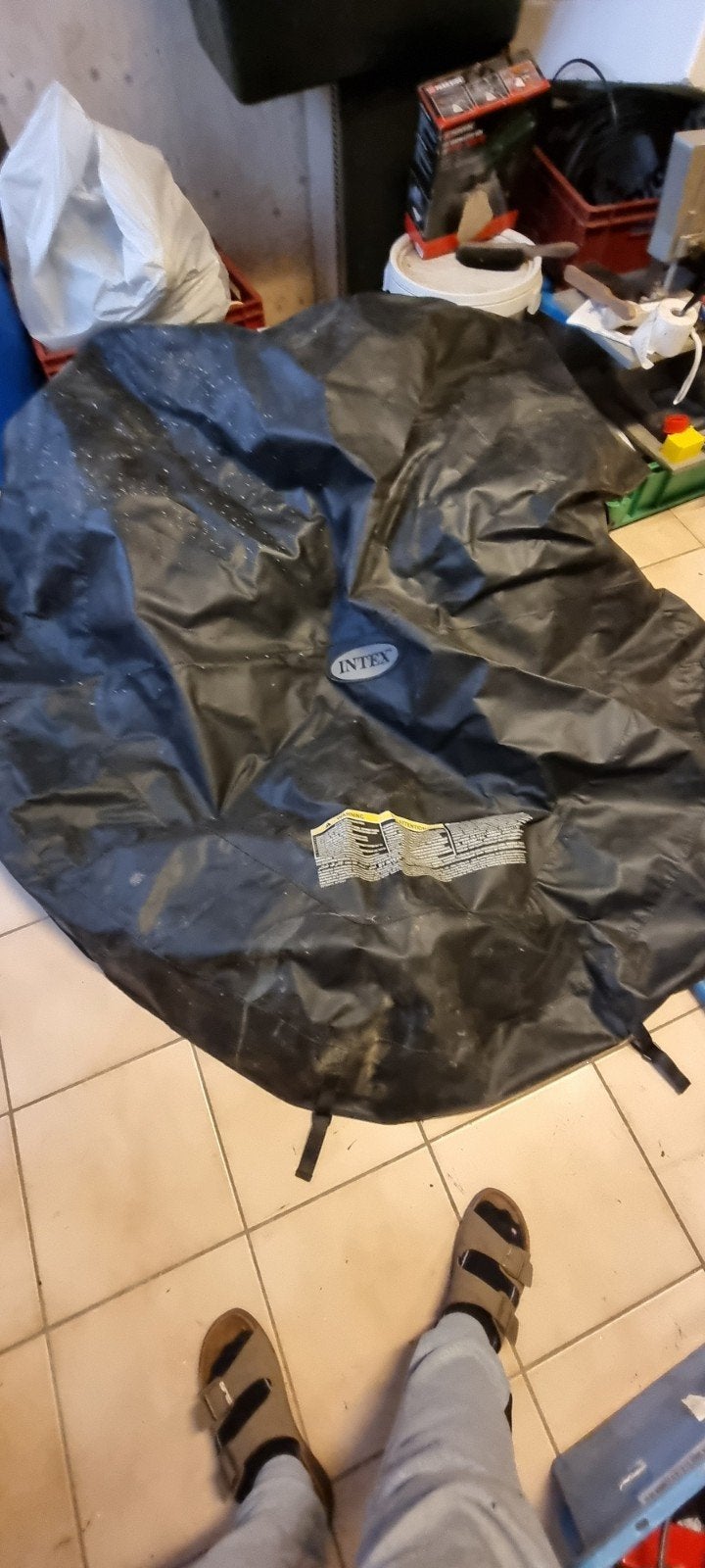 Intex Afdekzeil Jacuzzi - Zelf even schoonmaken, Ophalen, Gebruikt, Afdekzeil