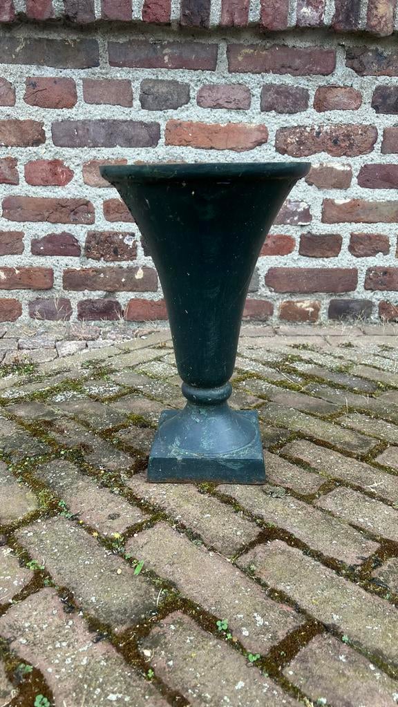Gietijzeren tuinvaas Louvre pot, Ophalen, Overige materialen, Gebruikt, Zwart
