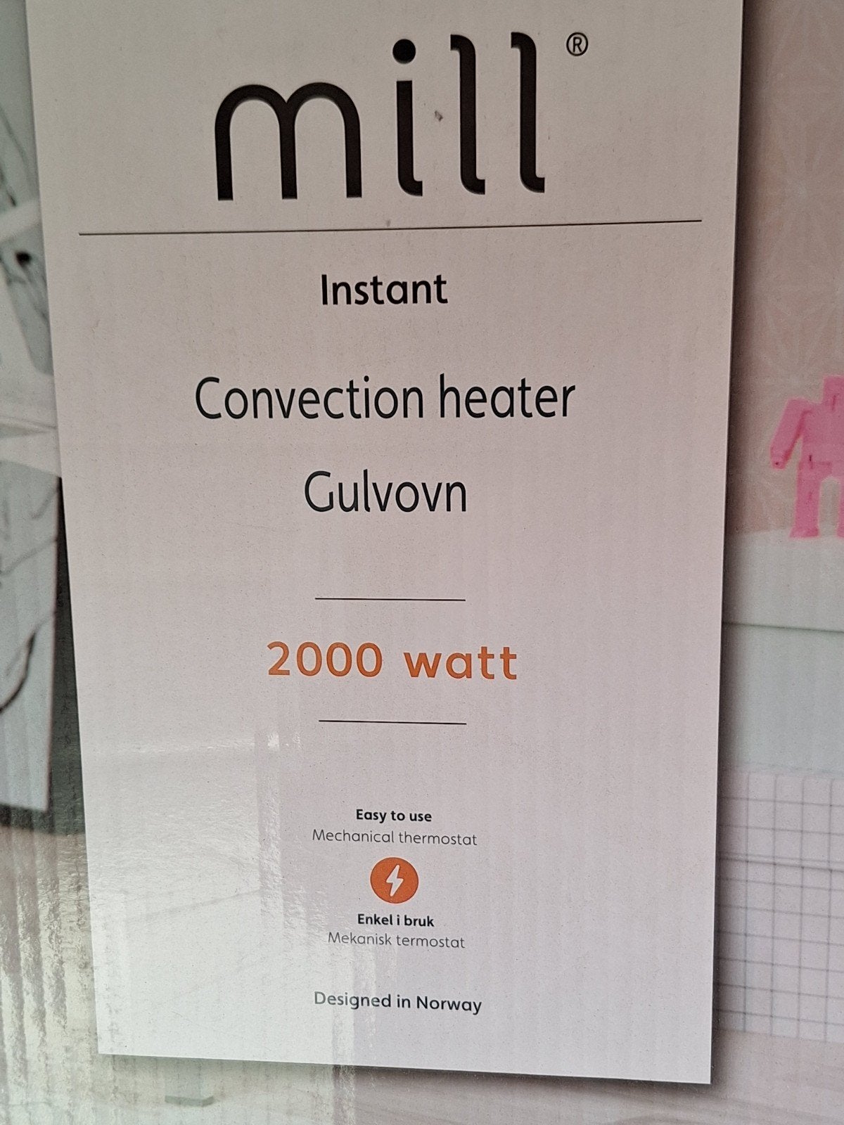 Mill Convector Kachel - Ideaal voor Camping en Thuis, Ophalen, Gebruikt