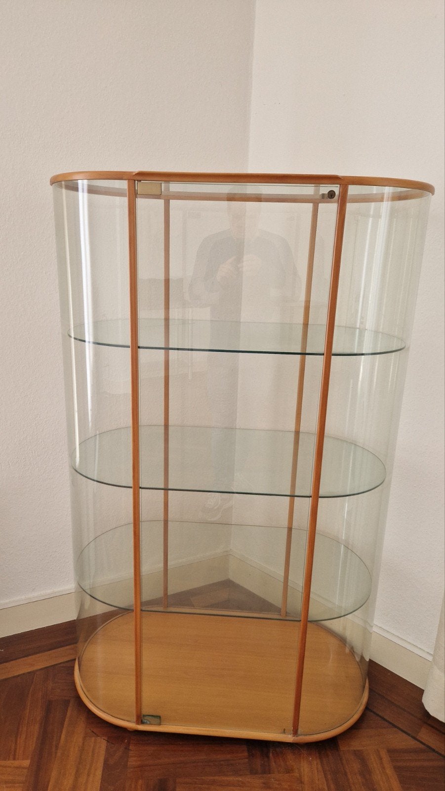 De Fiam Palladio glazen design vitrinekast, Huis en Inrichting, Ophalen, 100 tot 150 cm, 150 tot 200 cm, Glas