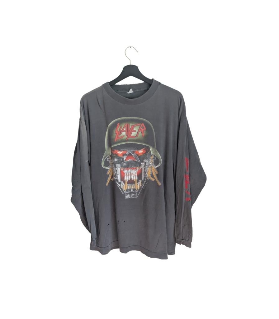 slayer clash of the titans 1991 longsleeve – xl, Kleding | Heren, T-shirts, Vintage, Vintage, Ophalen of Verzenden, Gedragen