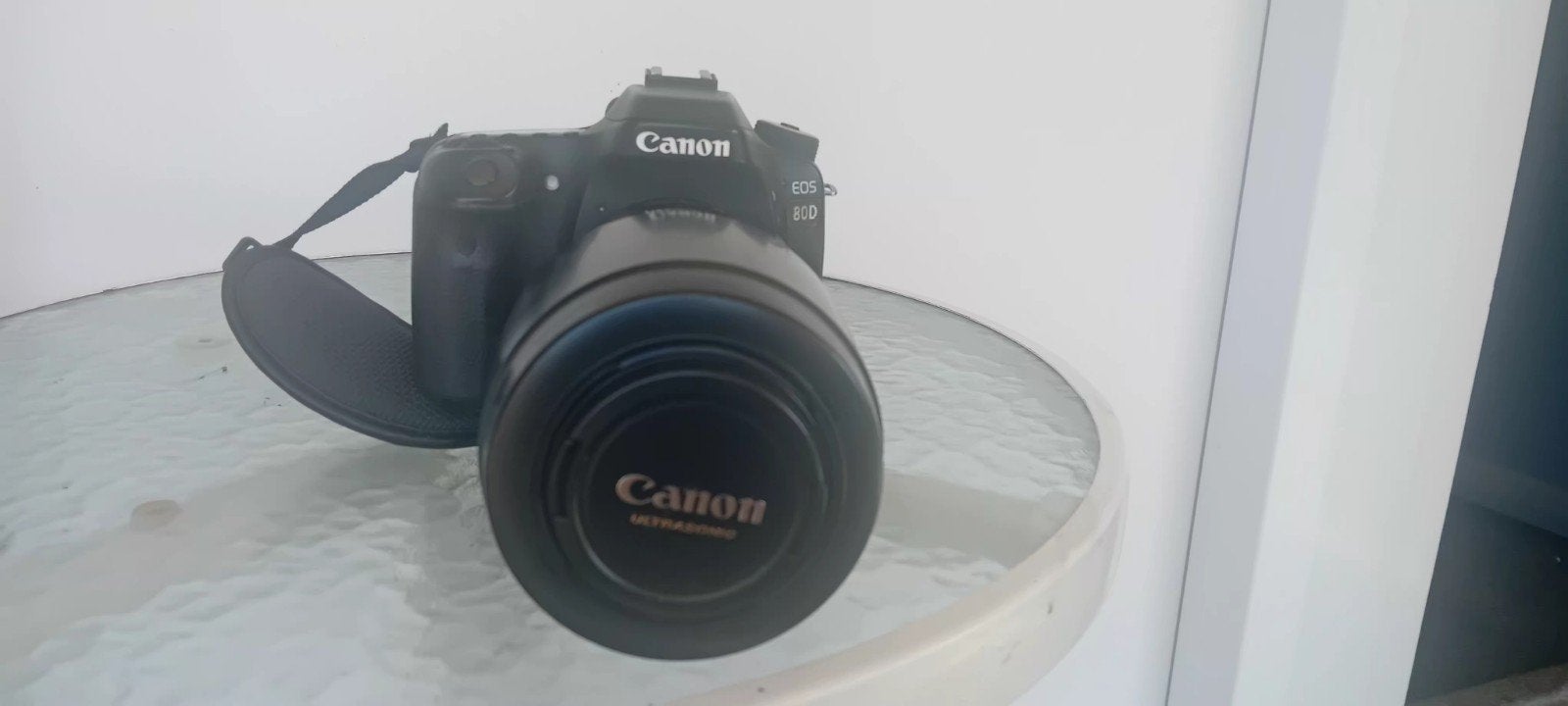 Canon EOS 80D spiegelreflexcamera met lens, Audio, Tv en Foto, Fotocamera's Digitaal, Ophalen, Spiegelreflex, Lensdop, Canon