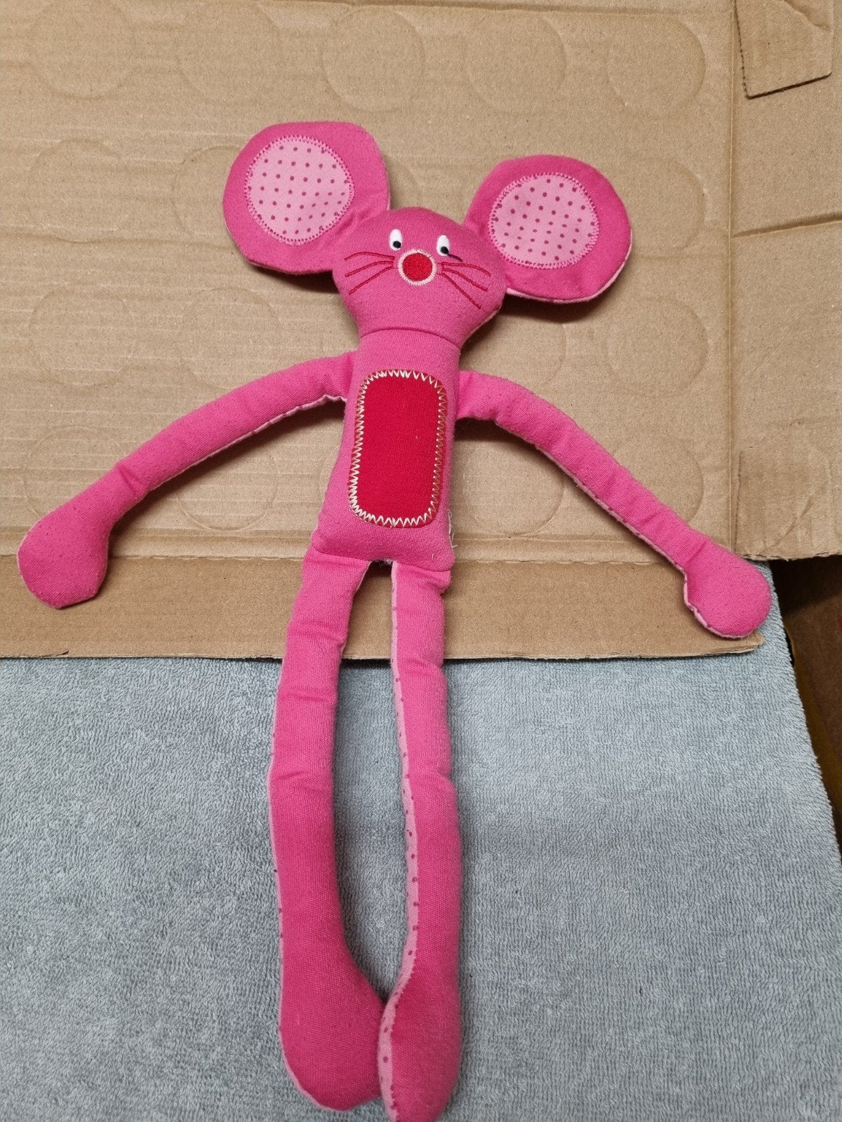 muis roze knuffel nr 1, Ophalen of Verzenden, Overige typen