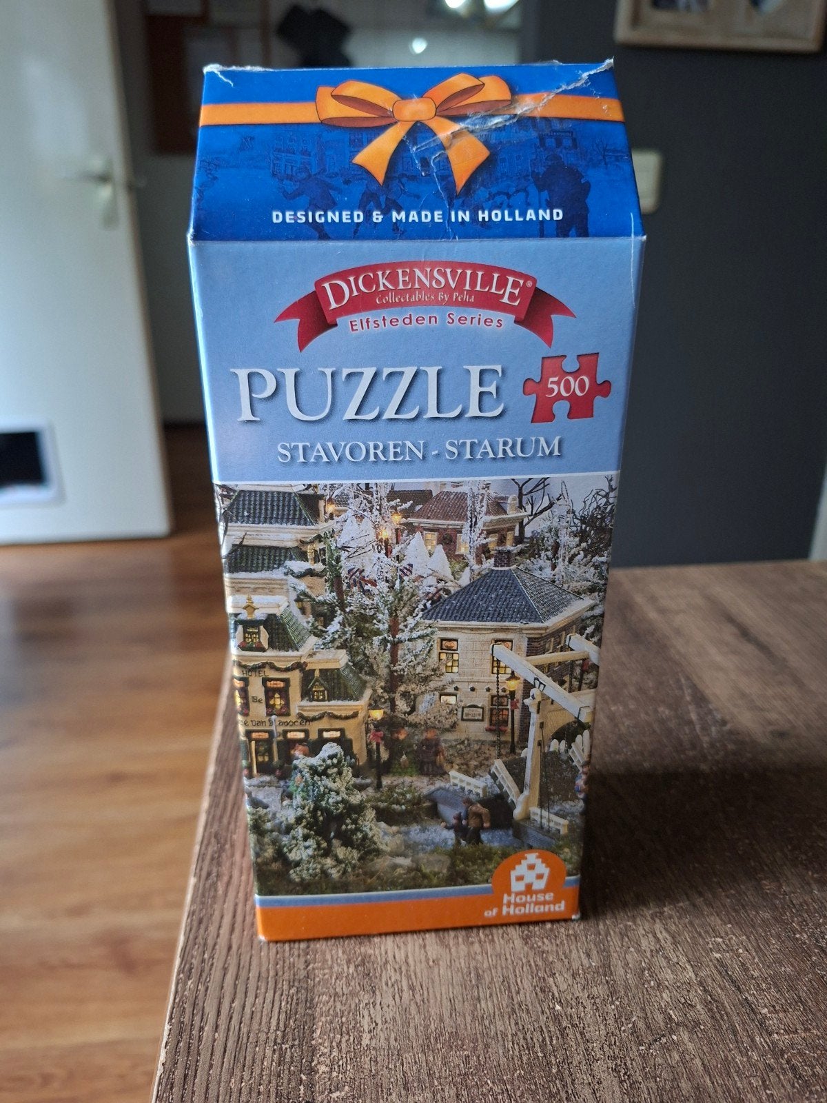 Dickensville Elfsteden Serie Puzzel 500 Stukjes Stavoren, Ophalen of Verzenden, 500 t/m 1500 stukjes, Zo goed als nieuw, Legpuzzel
