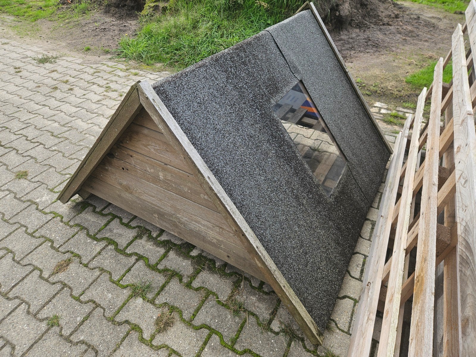 Afdak afdakje hok dierenverblijf kippenhok konijnenhok hokje, Ophalen, 90 cm of meer, Konijn, Hok