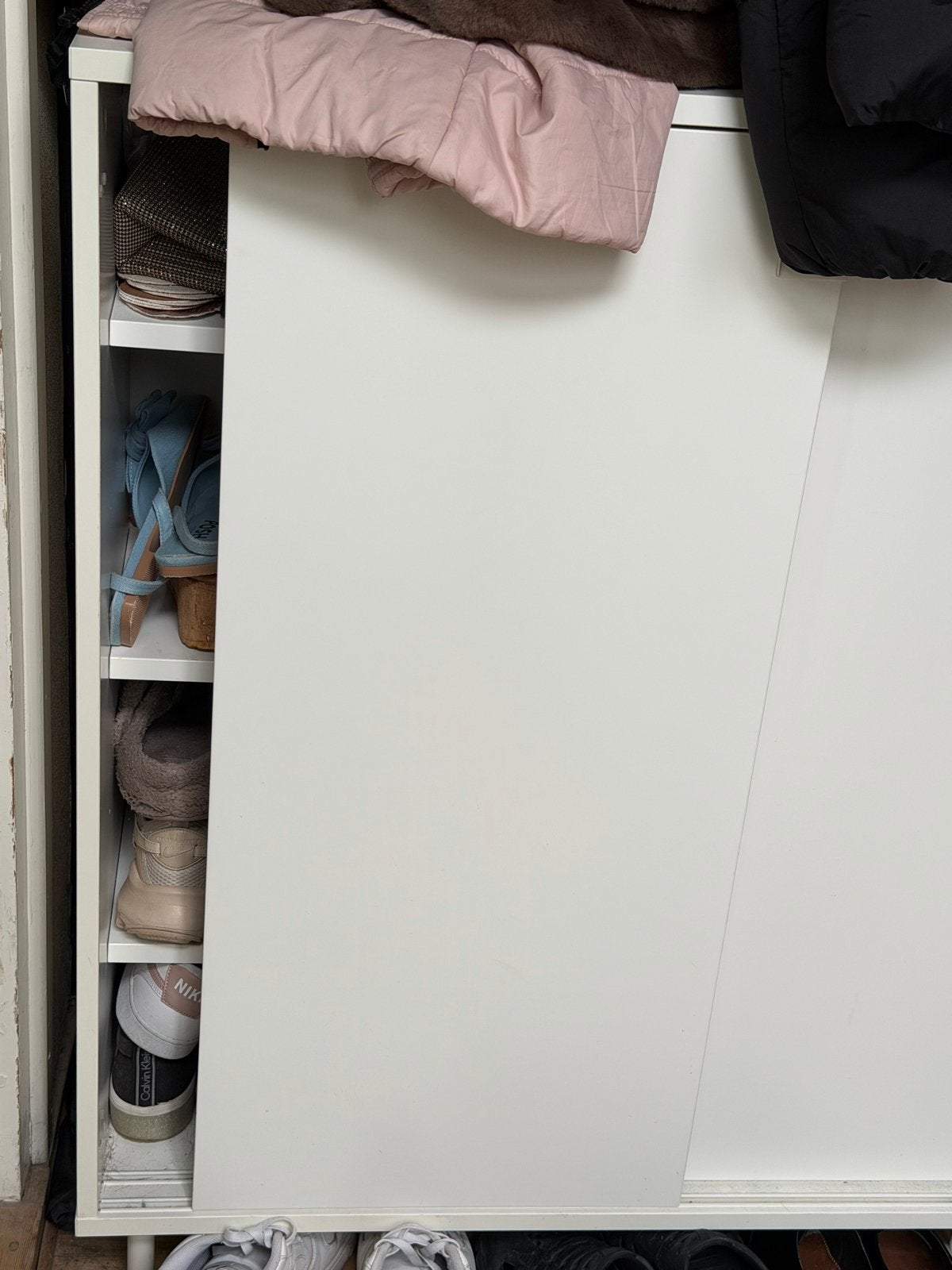 IKEA MACKAPÄR Schoenenkast/opberger, wit, 80x35x102 cm, Ophalen, Gebruikt