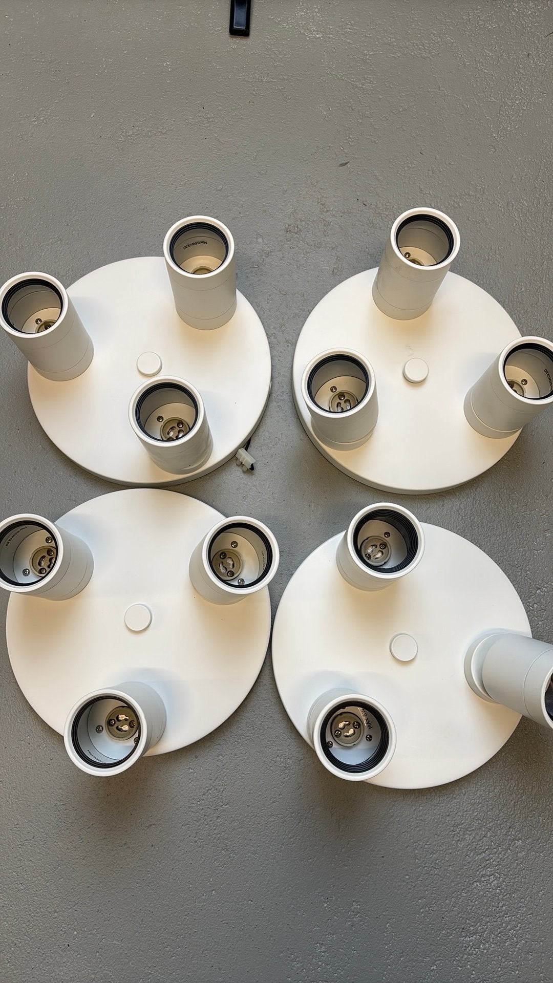 Plafondlampen - 4 stuks -, Ophalen of Verzenden, Zo goed als nieuw