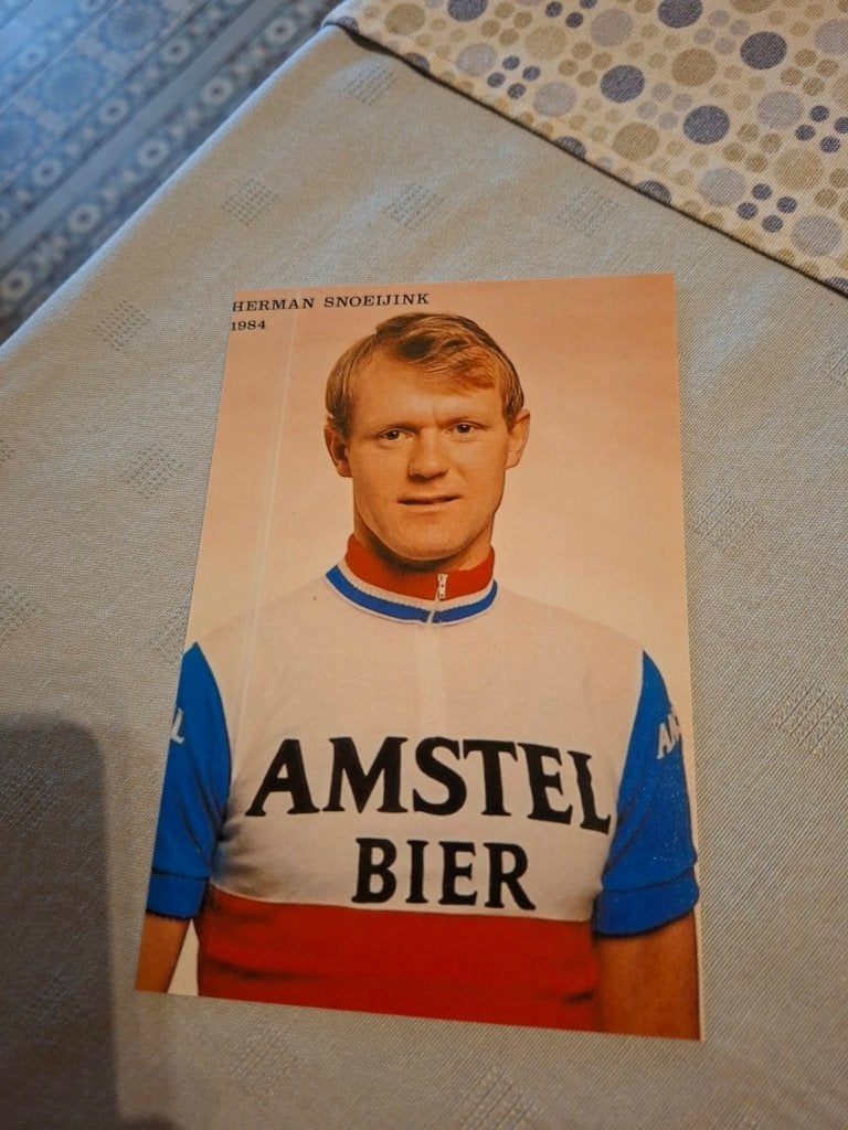Foto (Repro) Herman Snoeijink / Amstel Bier 1984, Verzamelen, Ophalen of Verzenden, Zo goed als nieuw, Overige sporten, Poster, Plaatje of Sticker