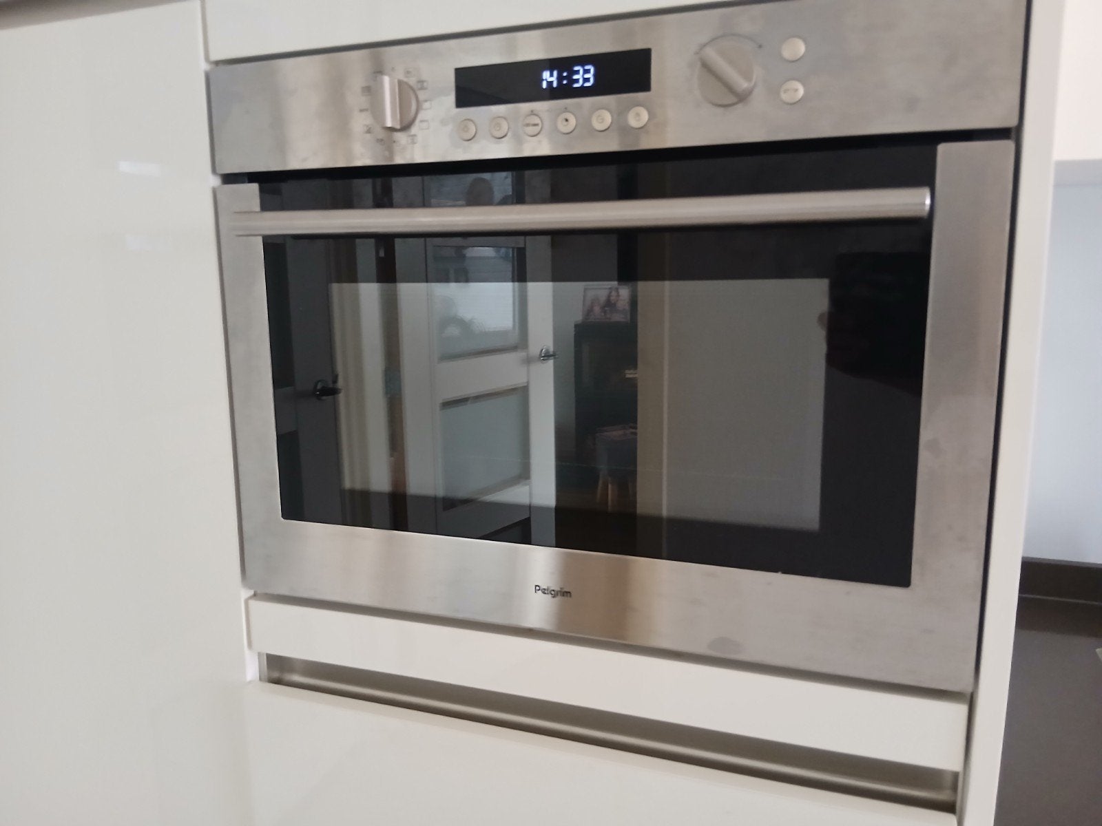Pelgrim Combi-oven/Magnetron RVS Inbouw, Witgoed en Apparatuur, Ovens, Ophalen, 45 tot 50 cm, Hete lucht, Pelgrim
