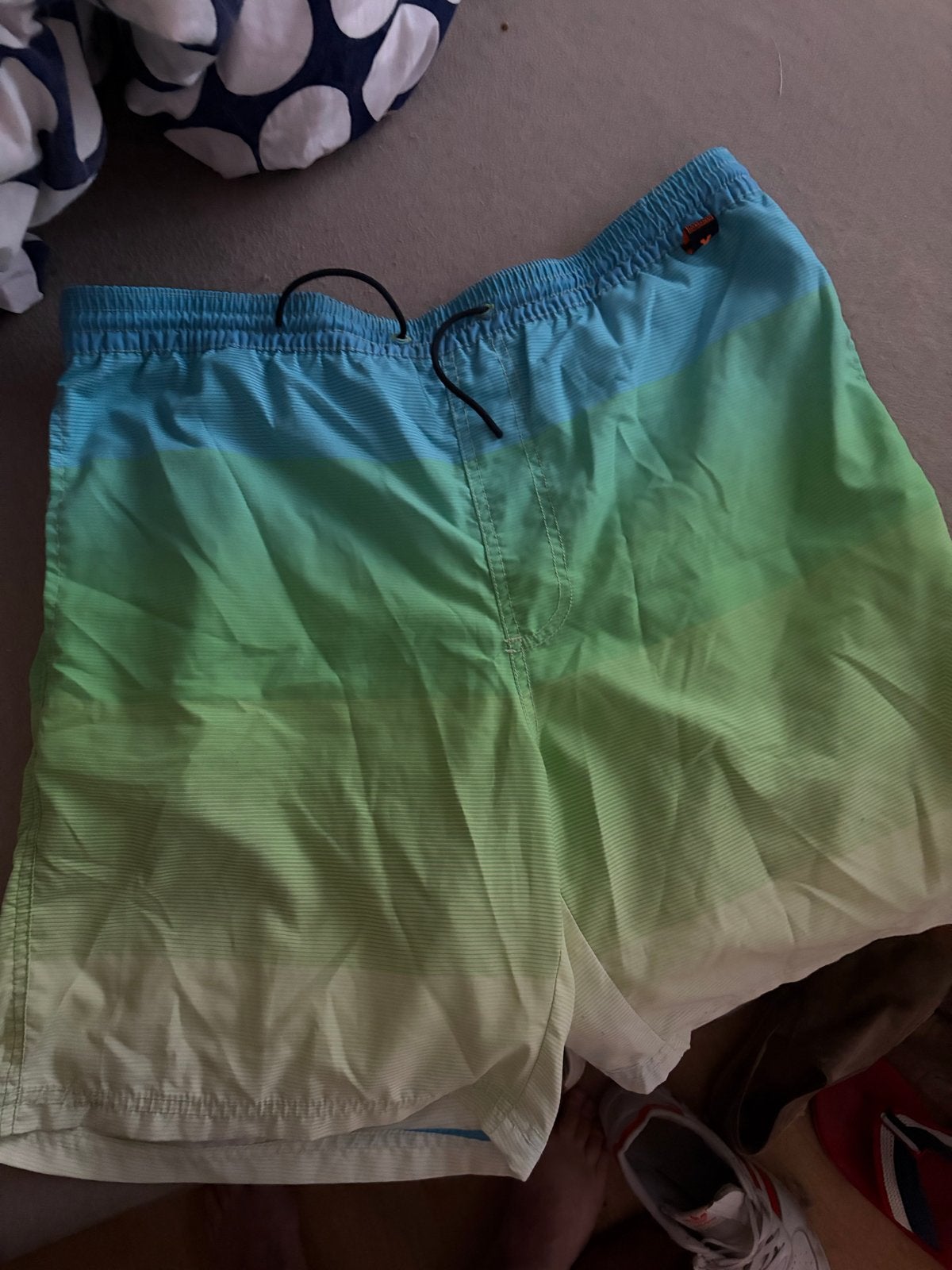 Gaastra zwemshort - Groen/Blauw/Wit - Maat L, Ophalen of Verzenden, Maat 52/54 (L), Groen, Zwemshort