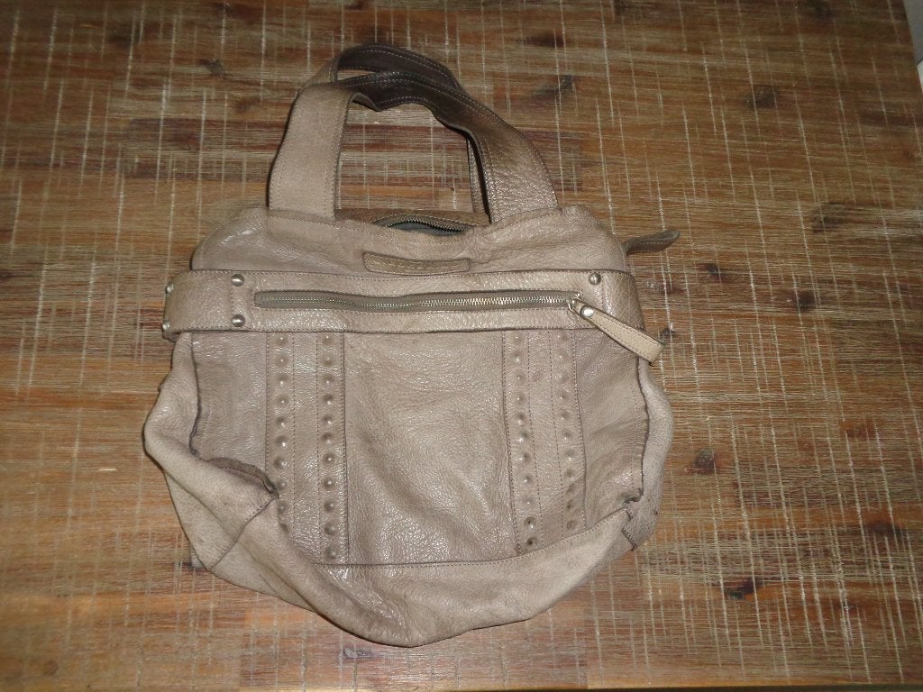 grote grijze leren dameshandtas van Liebeskind, Sieraden, Tassen en Uiterlijk, Tassen | Damestassen, Ophalen of Verzenden, Gebruikt