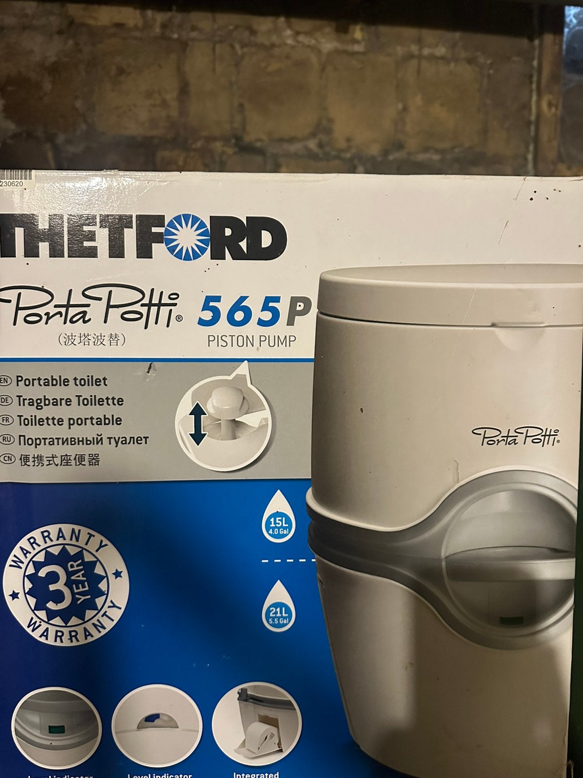 Chemisch toilet Tretford Porta Potti 565P, Caravans en Kamperen, Ophalen of Verzenden, Nieuw