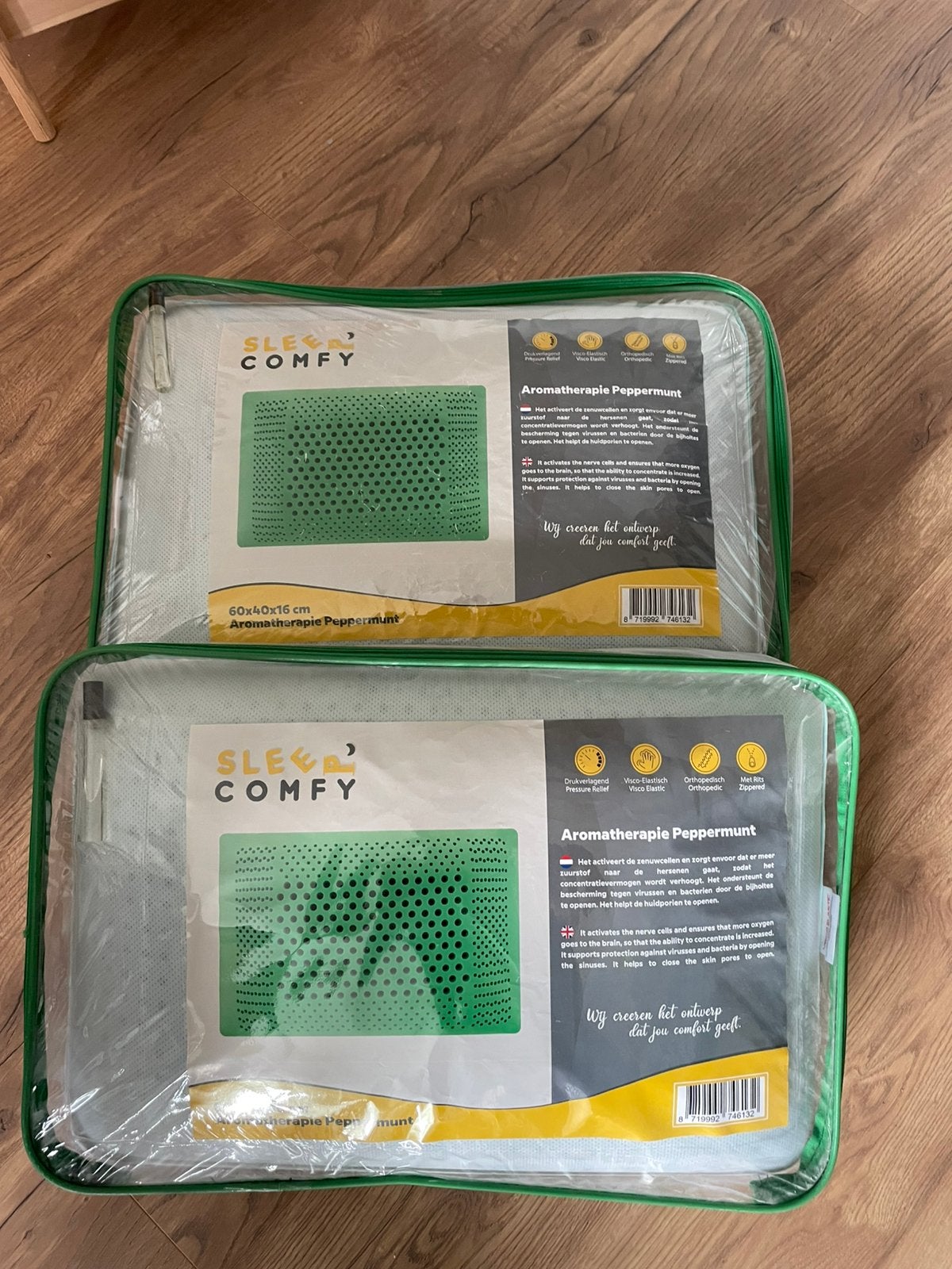 Te koop 2 hoofdkussens, Ophalen of Verzenden, Zo goed als nieuw, Eenpersoons, Kussen