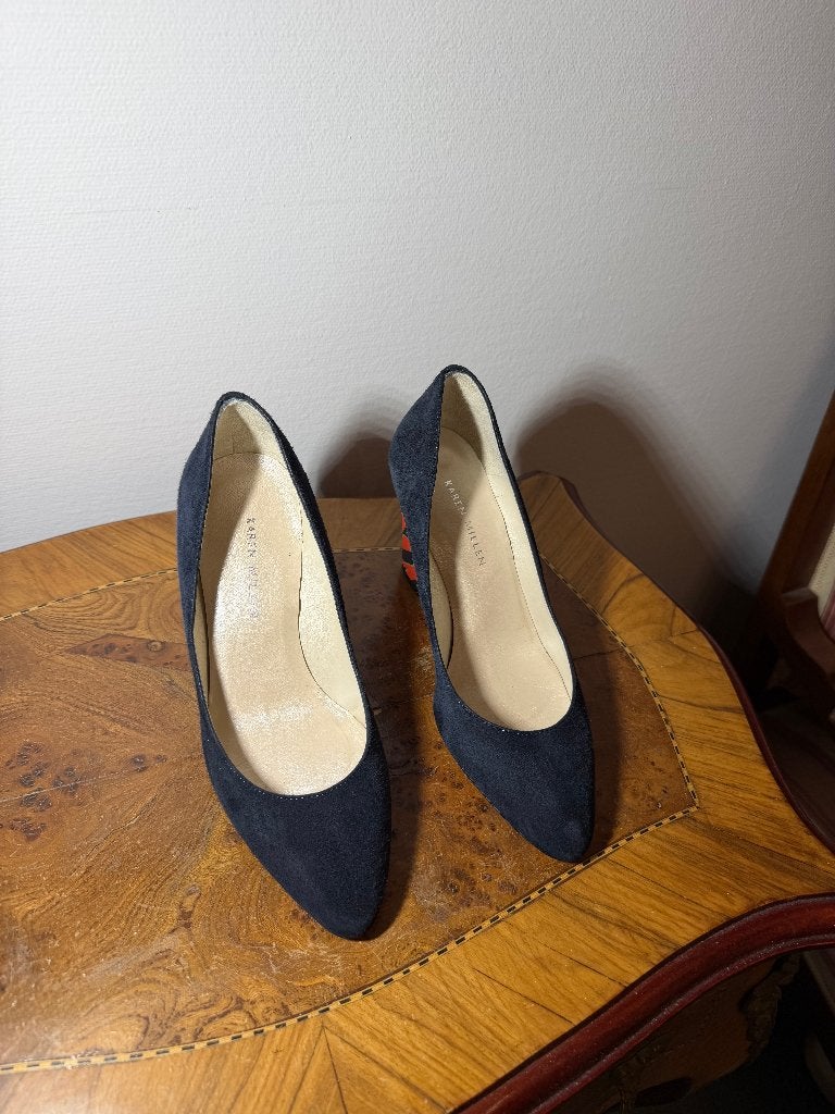 Karen Millen, prachtige unieke damesschoenen - Maat 36, Karen Millen, Blauw, Overige typen, Ophalen of Verzenden