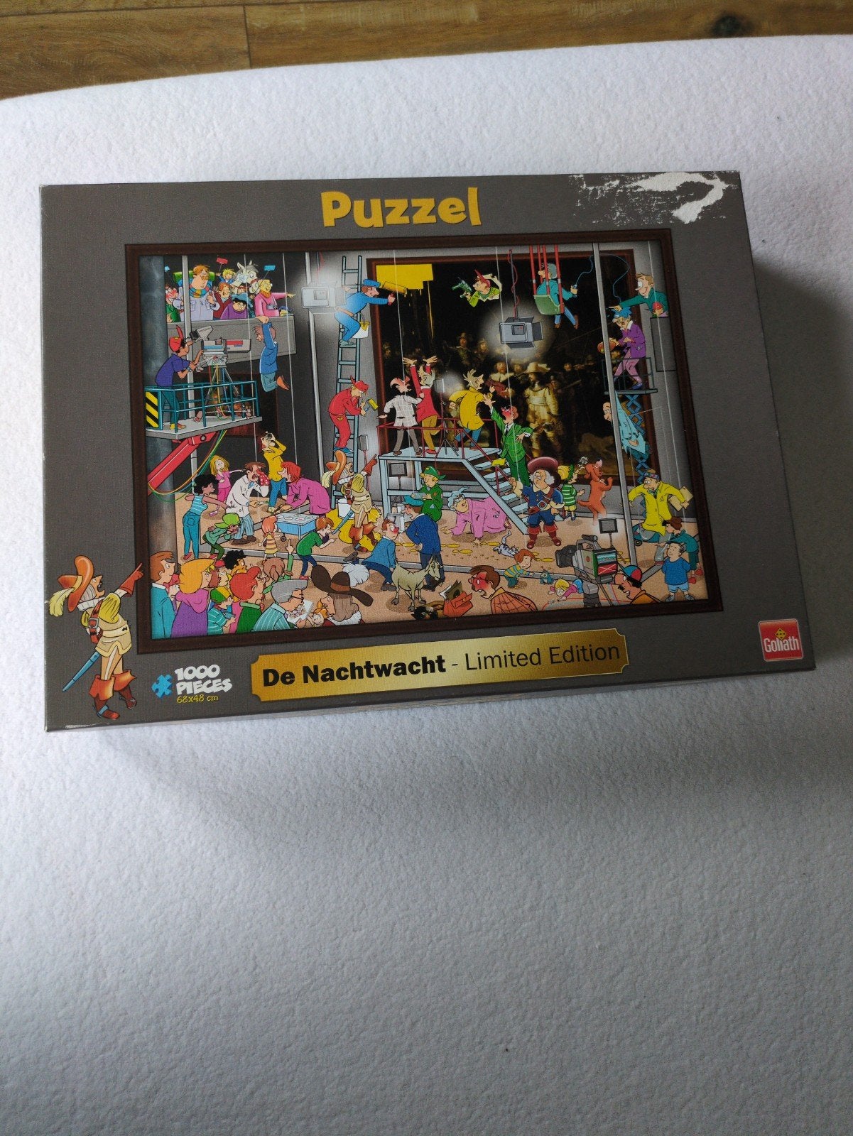 Goliath Puzzel De Nachtwacht - Limited Edition 1000 stukjes, Ophalen of Verzenden, 500 t/m 1500 stukjes, Gebruikt, Legpuzzel
