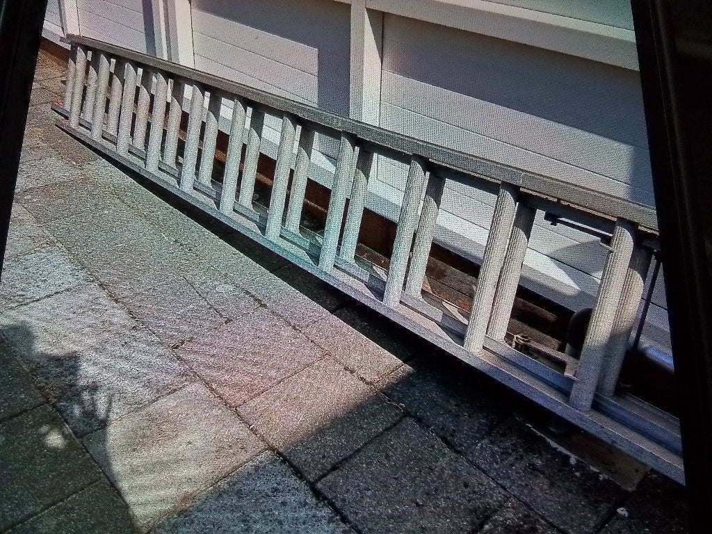 Aluminium schuifladder, Ophalen, Gebruikt, 4 meter of meer