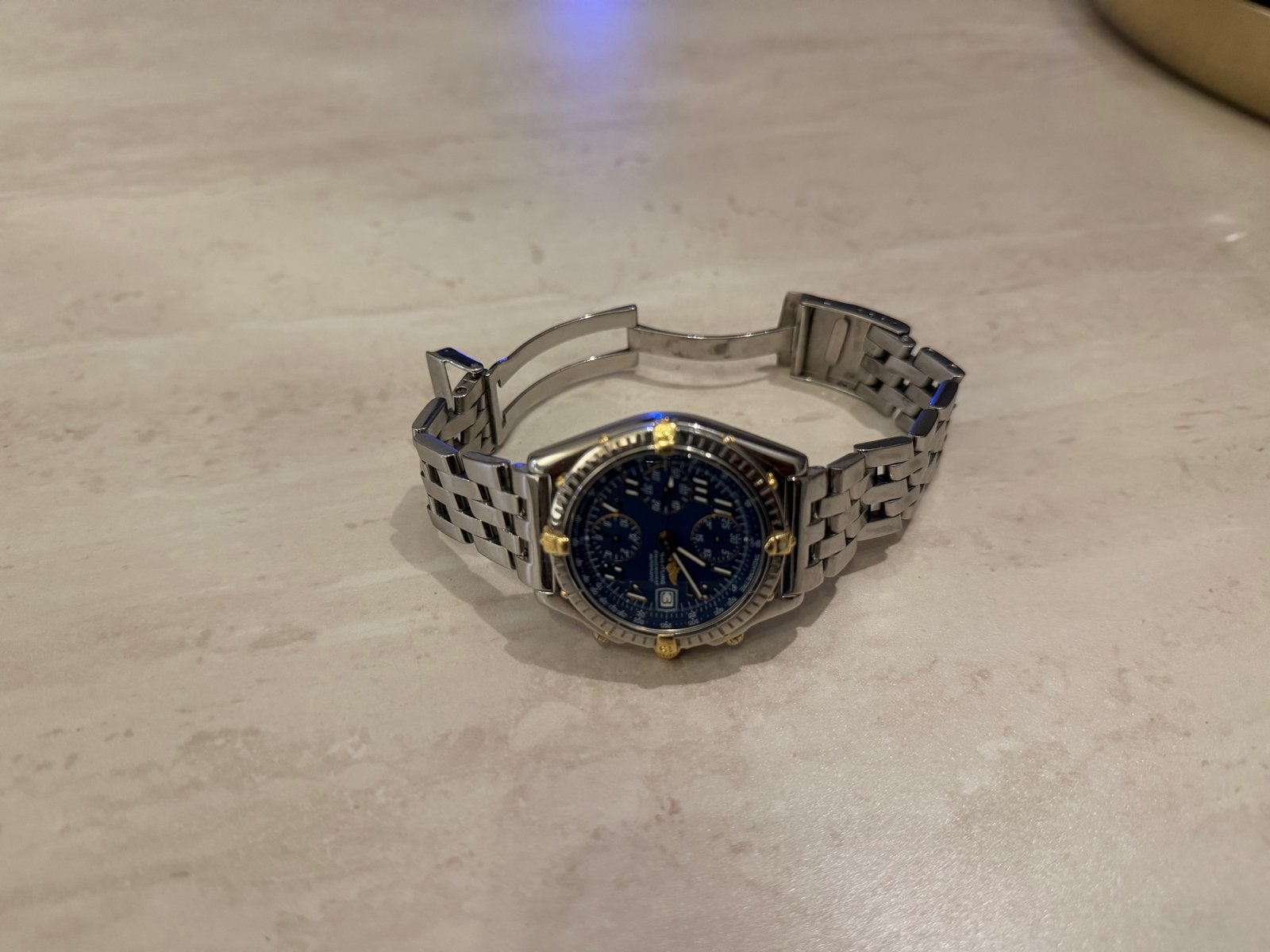 Breitling Chrono Automatic B13050 Horloge Staal/Goud, Sieraden, Tassen en Uiterlijk, Horloges | Antiek, Staal, Breitling, Polshorloge