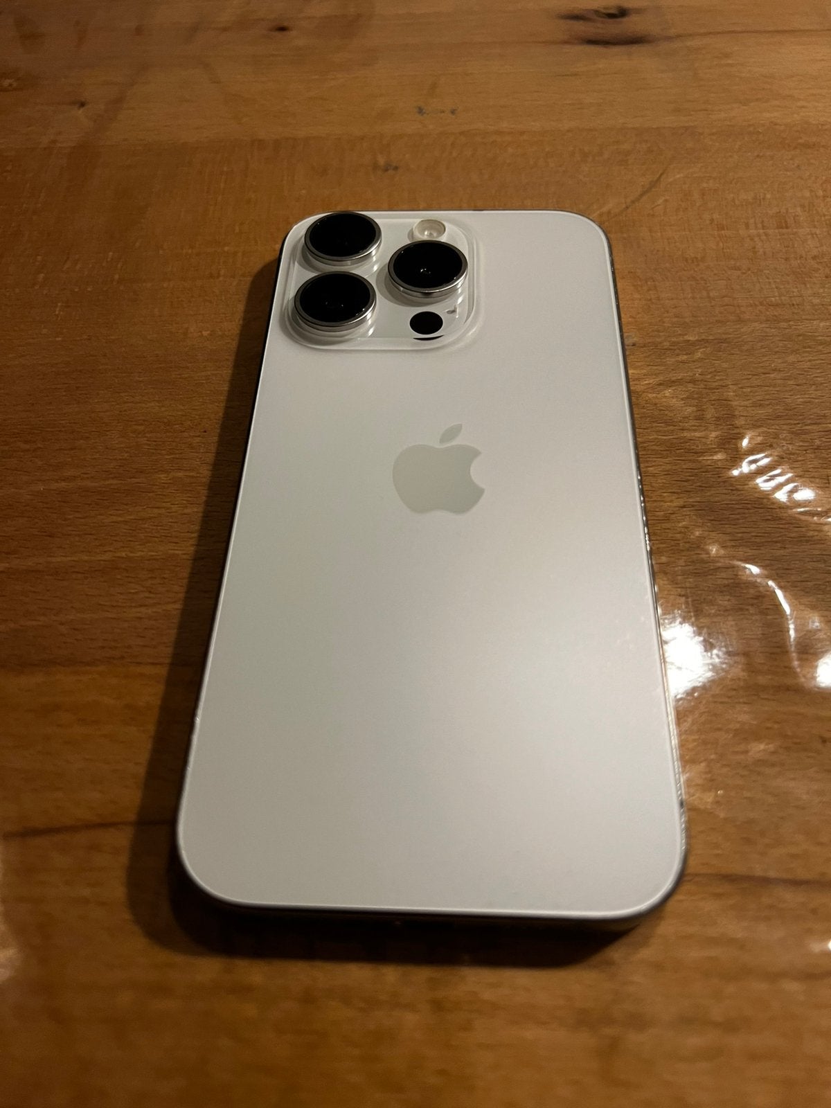 iPhone 15 Pro 128GB - Goede staat, nieuw scherm (LCD) 86%SOH, 128 GB, 86 %, Wit, Ophalen of Verzenden