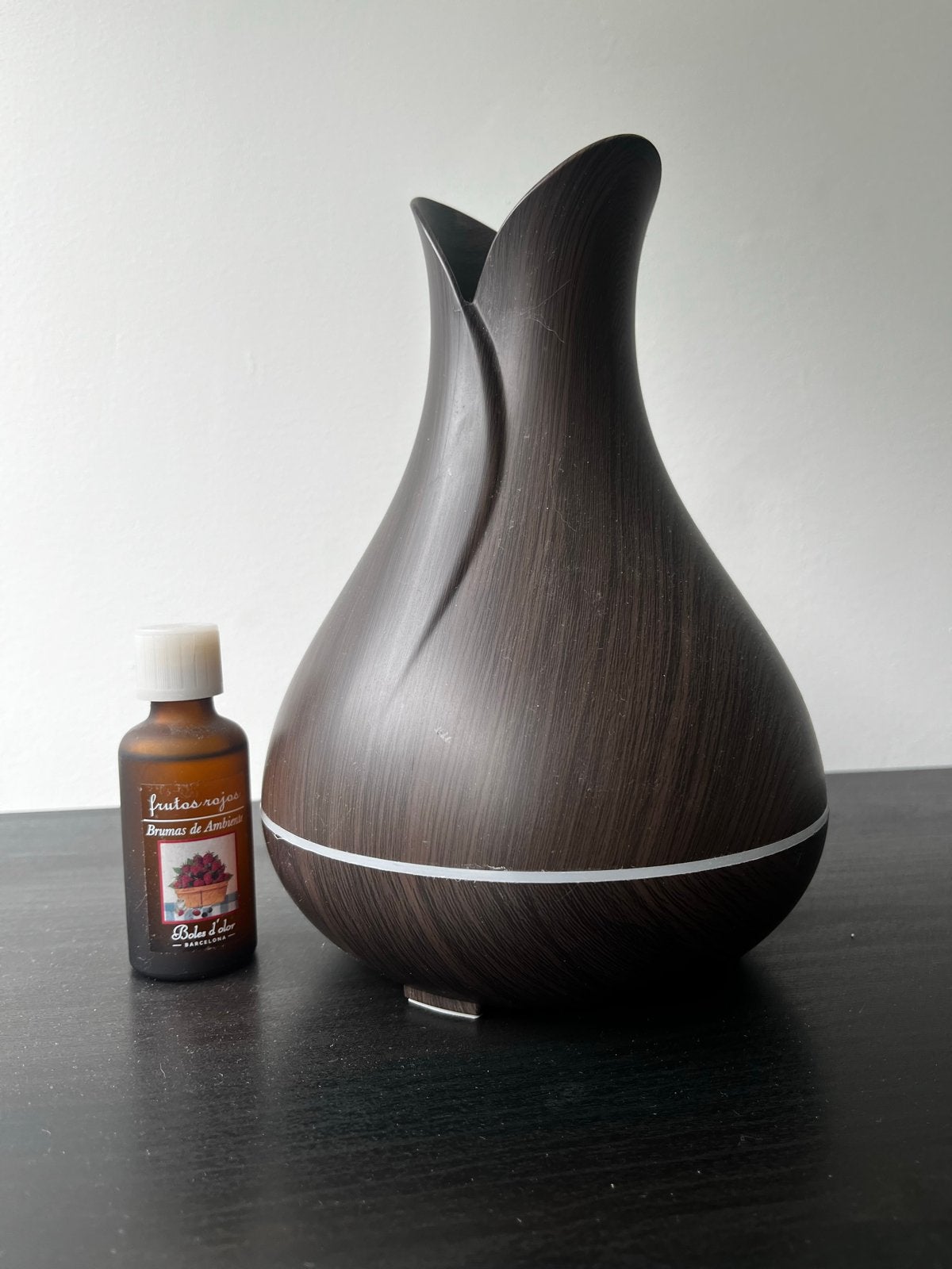 Aroma Diffuser met Houtnerf en Etherische Olie, Kunststof, Ophalen of Verzenden, Zo goed als nieuw, Modern
