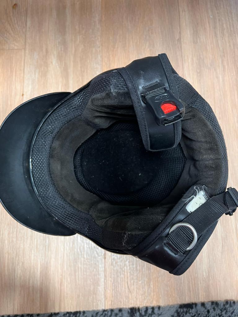Nau scooterhelm - Zwart/Zilver, Ophalen of Verzenden, Gebruikt, Medium