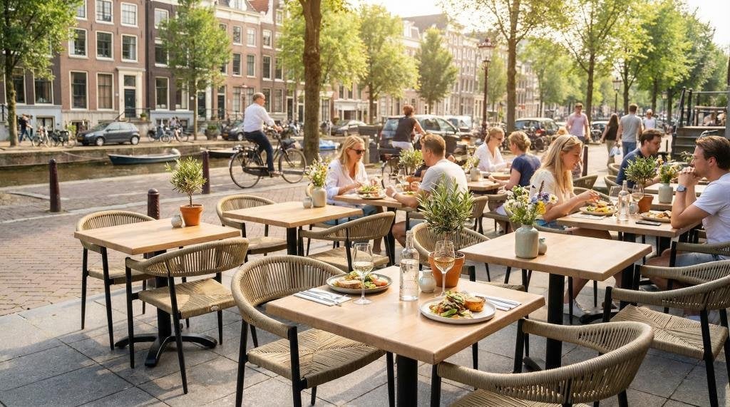 Atacama Wermodin terrastafelbladen horeca terras blaen  756, Ophalen, 50 tot 100 cm, Rechthoekig, Nieuw