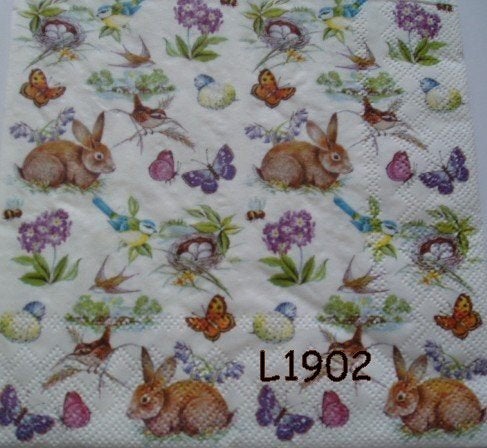 Servetten decoupage/bullet journal - Voorjaar L1902, Verzenden, Nieuw