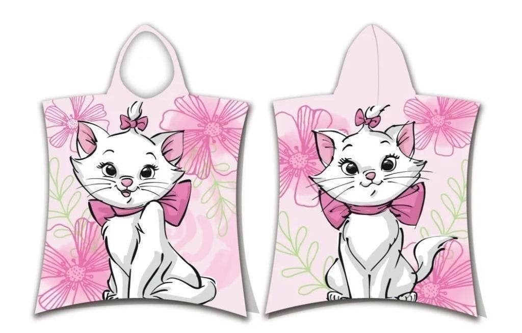 Marie Cat Badponcho - Disney Aristocats Badcape - Katoen, Disney, Meisje, One size, Nieuw