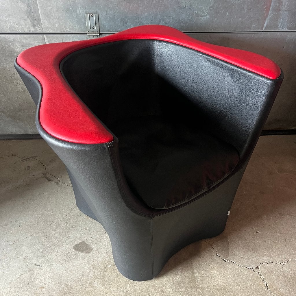 Fauteuil Felicerosa door Karim Rashid voor Felicerossi leer, Huis en Inrichting, Ophalen, Gebruikt, Karim Rashid, 50 tot 75 cm