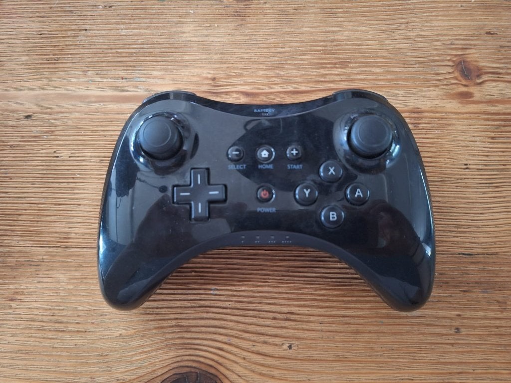 Wii U Pro Controller zwart + USB kabel, Ophalen, Gebruikt, Overige genres, 1 speler