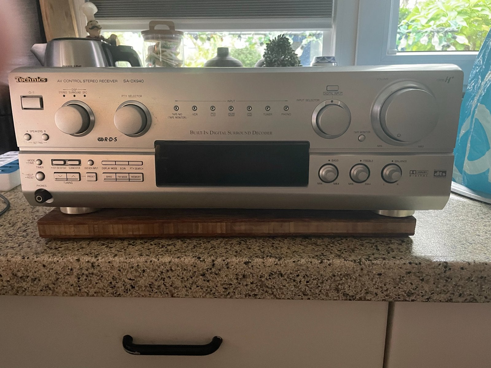 Technics SA-DX940 AV Control Stereo Receiver, Overige merken, Gebruikt, Ophalen of Verzenden, 120 watt of meer