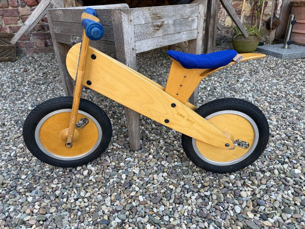 LIKEaBIKE (Kokua) mountain houten loopfiets + nieuwe zitting, Ophalen of Verzenden, Zo goed als nieuw, Loopfiets