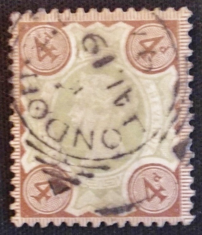 UK nr. 97, Postzegels en Munten, Ophalen of Verzenden, Gestempeld