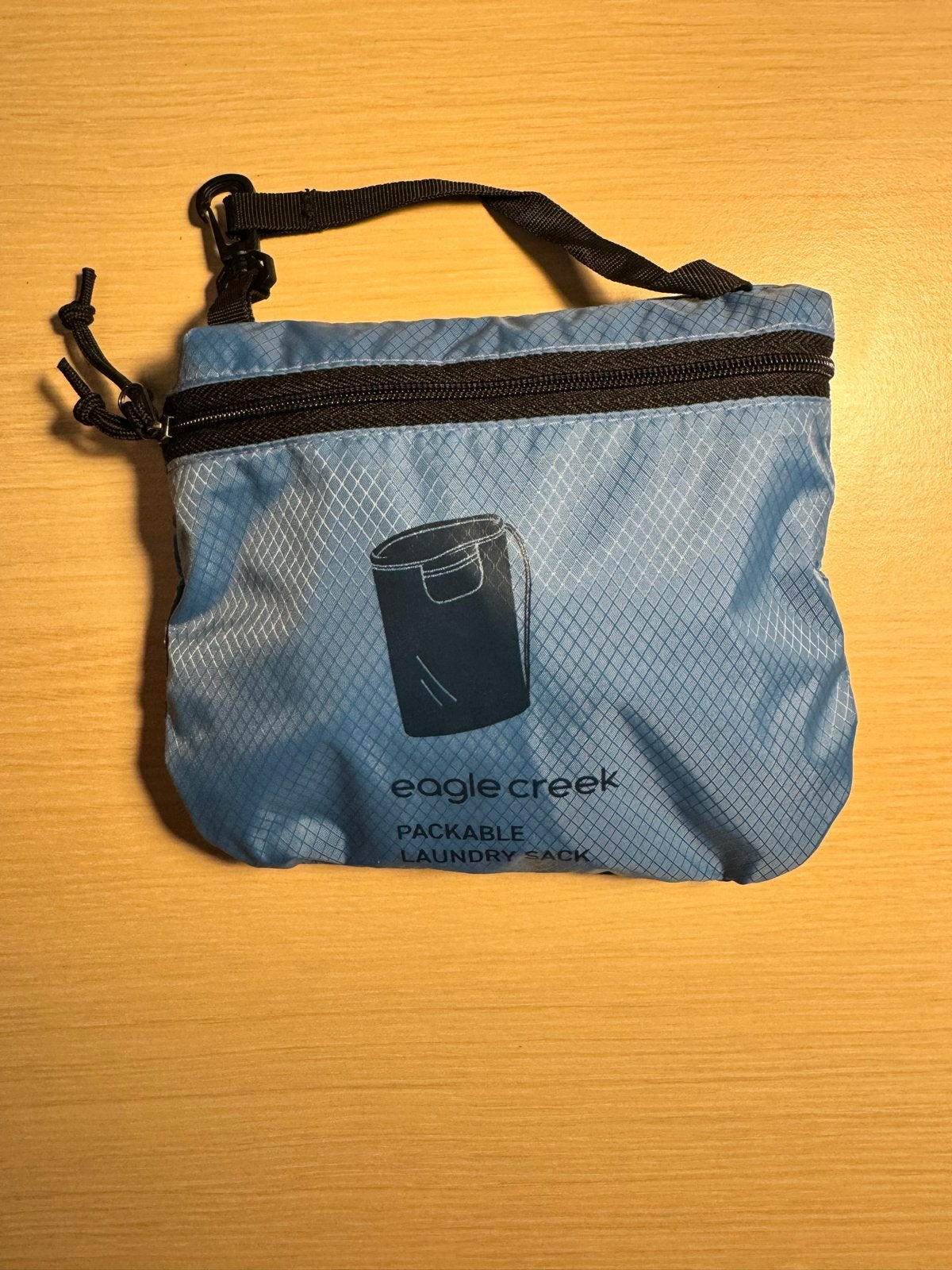 Eagle Creek Packable Laundry Sack, opvouwbare waszak, 30L, 40 tot 60 cm, 20 tot 30 cm, Blauw, Minder dan 35 cm